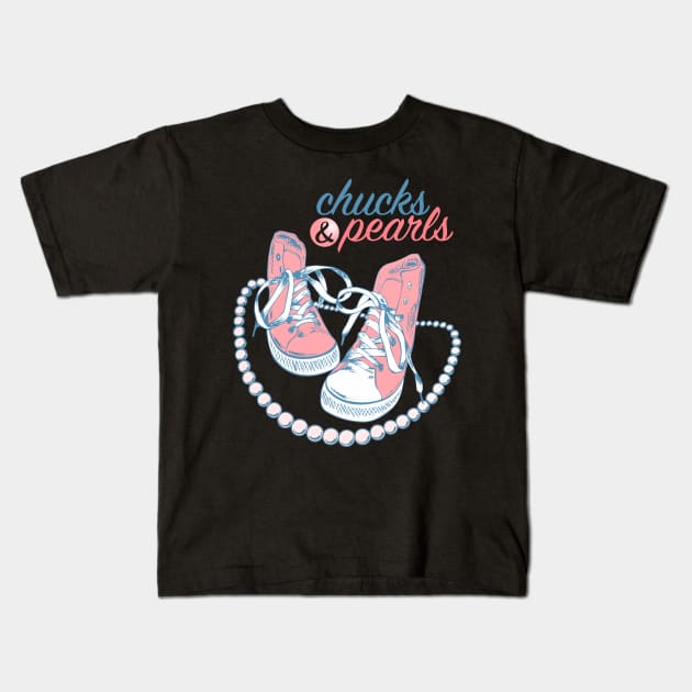 Chucks & Pearls 2021 Kids T-Shirt by SoulVector